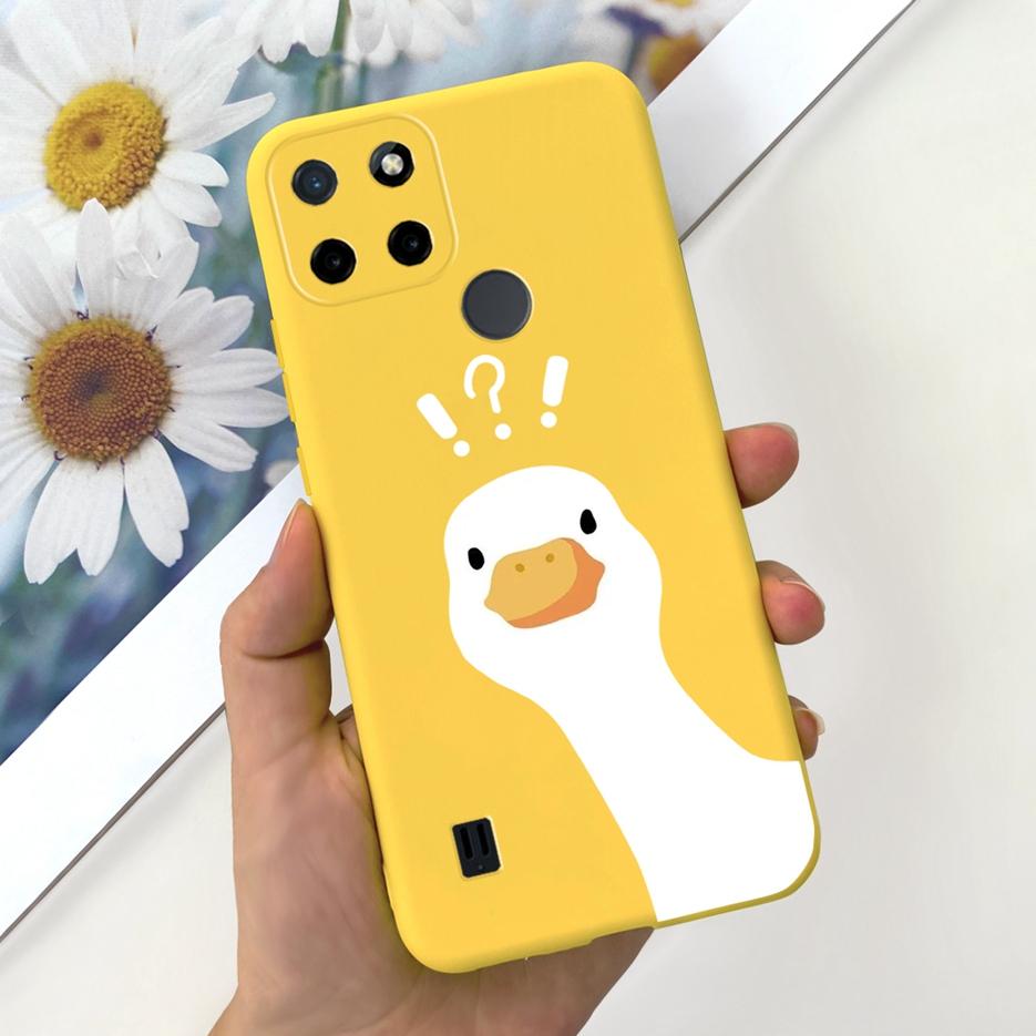 For Realme C21Y Case Realme C25Y Stylish Candy Painted Cover Soft Silicone Phone Case For Realme C21 C 21 Y C25Y RealmeC21 Shell