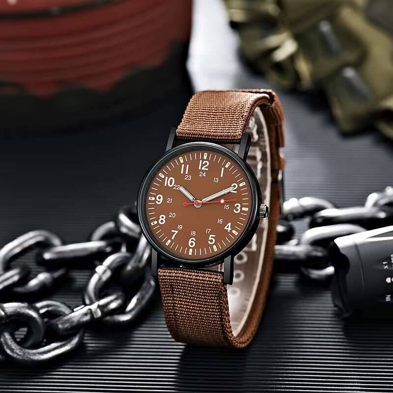 Men Watches Casual Nylon Band Sports Watch Anlog Quartz Military Wristwatch Relogio Masculino Reloj Hombre