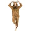 Men's Dark Reindeer Pajamas Gift Kigurumi Onesie One-piece L Onesie Reindeer Costume - XL
