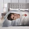 Jacob Elordi Actor Photo Collage Blanket Quality Soft  Bedding Throws Winter Plane Travel Bedroom Novelty Bedspread