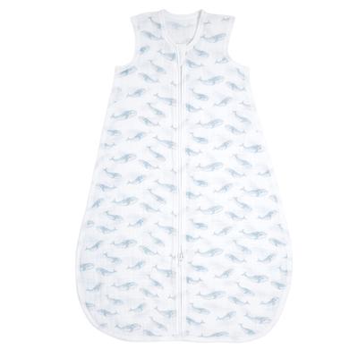 Aden anais Babyschlafsack, Babyschlafsack, Bio-Baumwoll-Musselin, tragbare Wickeldecke für Mädchen und Jungen, atmungsaktiv, leicht, TOG-Bewertung, Oceanic