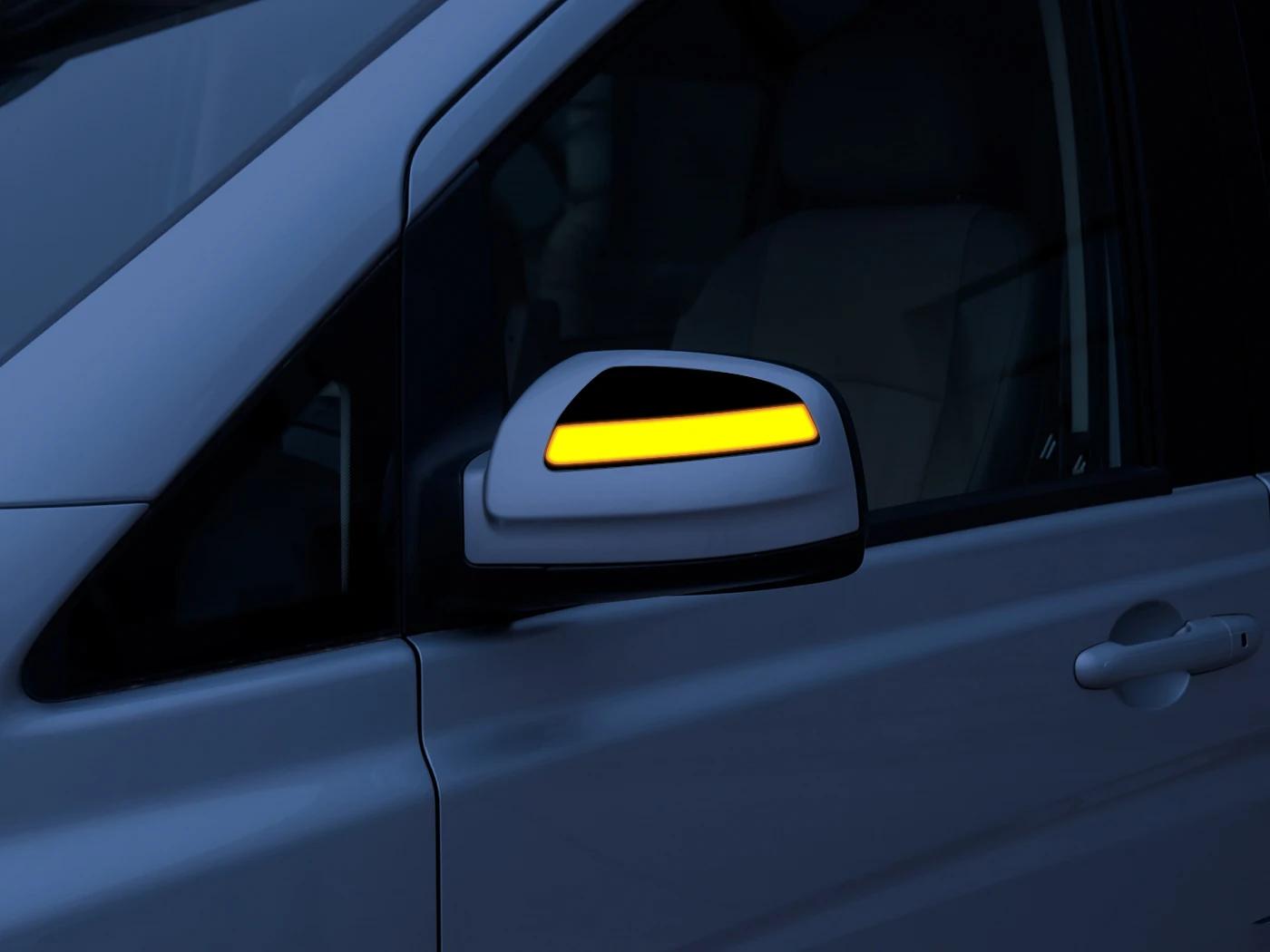 

Turn Signal Lights Mirror Indicator Blinker Dynamic LED For Mercedes Benz Viano Vito W639 C-Class W204 S204 жёлтый