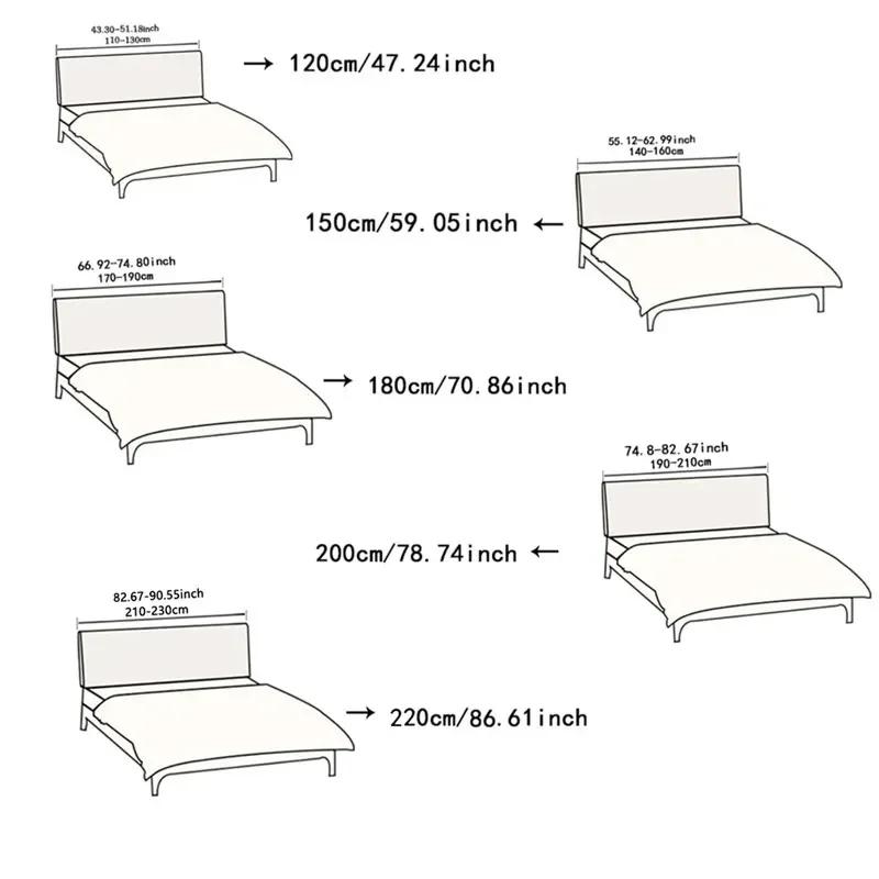 Basic Classic Stretch Fleece Bed Headboard Cover, for All Seasons Furniture Protector