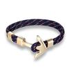 European and American Trends, Boat Anchors, Men's Aircraft Bracelets, Polyester Rope Jewelry