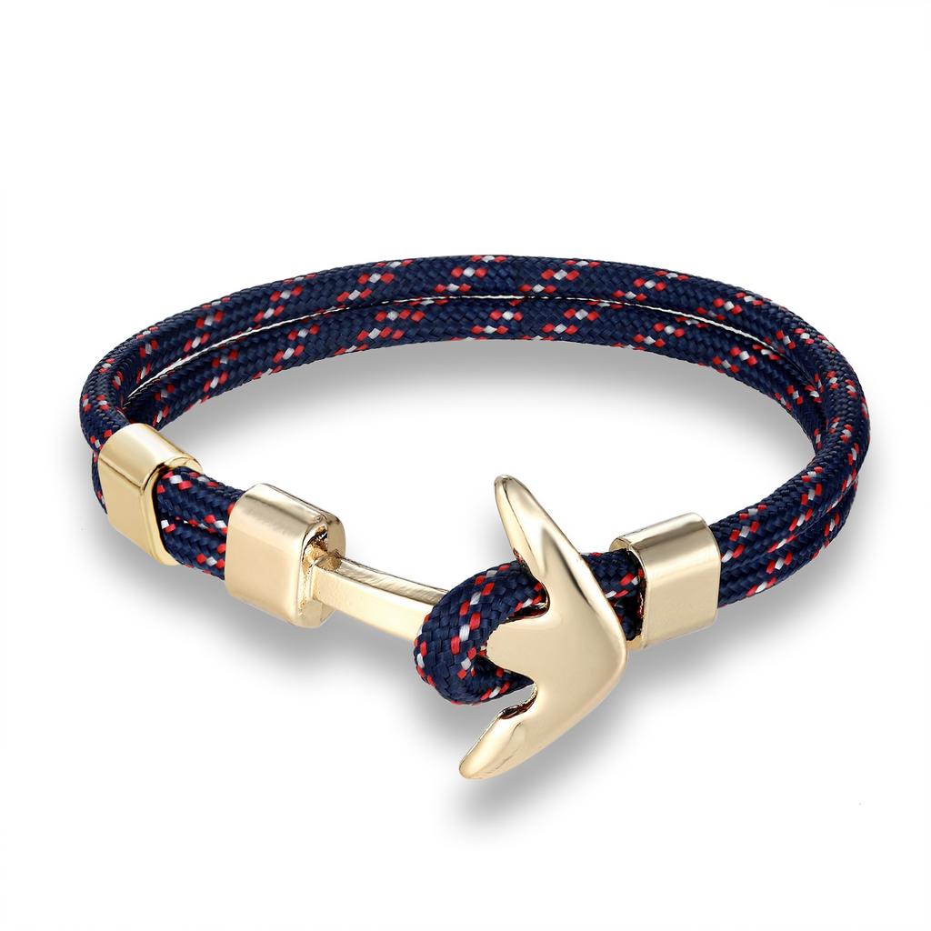 European and American Trends, Boat Anchors, Men's Aircraft Bracelets, Polyester Rope Jewelry