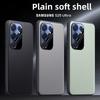 Pu Leather Soft Edged Silicone Phone Case for Samsung for Galaxy S25 Plus S25 Ultra Camera Protection Shockproof Cover