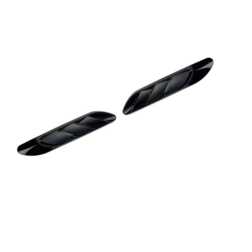 For Mercedes Benz C E CLA 2Pcs Sport Black Side Fender Air Vent Outlet Trim