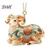 Holiday Atmosphere Enhancement Ornament 2D Acrylic Goat Christmas Ornament, Cute Animal Sheep Hanging Decor for Elegant Home Party Decoration