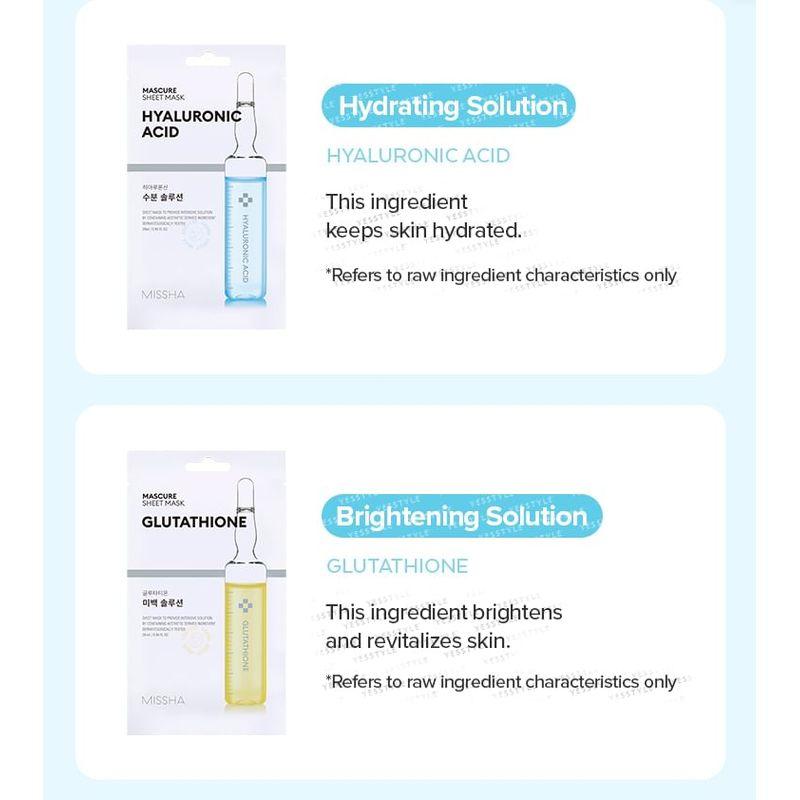 MISSHA - Mascure Sheet Mask - 8 Types