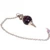 Round Amethyst Dowsing Spherical Pendulum
