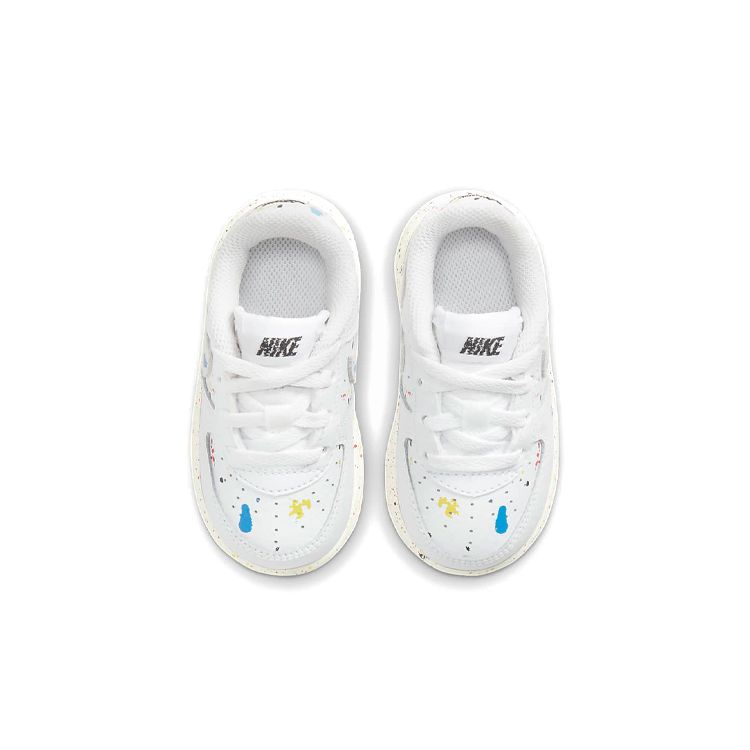 Nike Force 1 LV8 3 TD Paint Splatter - White Baby Sneakers Sail DJ2600-100