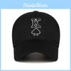 Letter Fashionable Spade Pattern Embroidered Casual Sun Shading Baseball Cap