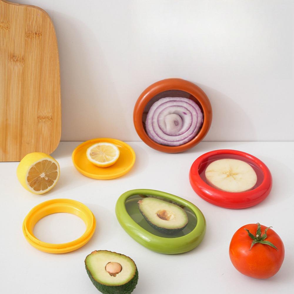 Reusable Kitchen Storage Box Vegetable Container Mini Avocado Onion for Kitchen Fruit Fresh-Keeping Refrigerator Storage Box 1PC