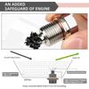 For Honda Ford Hyundai/Mazda Screw Car Engine Magnetic Oil Drain Plug Screw Nut Bolt Oil Drain Sump Nut M12/14/16 1.5 1.25 1.75 Oil Drain Plugs 3