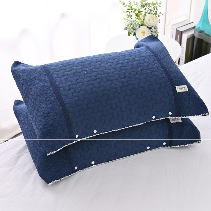 Buckle Design Can Be Fixed and Adjustable Non-slip Slip Off Pillowcase Single Gauze Pillow Cover Magic Pillow Cover Pillow Case