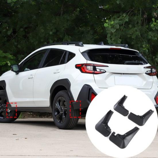 Mud flaps Splash Guards Fender Mudguard Black For Subaru Crosstrek 2024