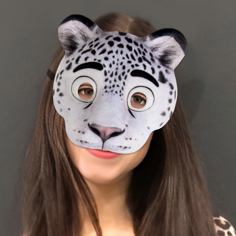 Cartoon Animal Masks For Kids Role Play Soft EVA Adjustable Elastic Strap Safe Costume Party Accessory Halloween School Performances