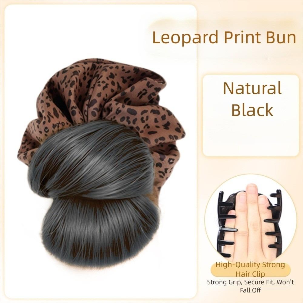 Elegant False Hair Pieces Claw Clip Ball Head Wig Korean Style Flower Bun Head Wig  Daily Use