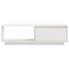 Vidaxl Szafka Pod Telewizor, Biała 110X30X33,5 Cm, Lite Drewno Sosnowe