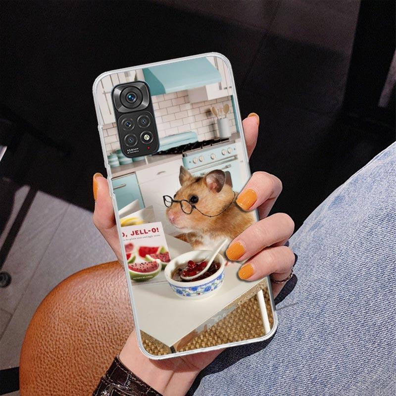 Cute Lovely Pet Hamster Phone Case For Xiaomi Redmi Note 15 14 13 12S 12 11 Pro Plus 14S 11S 11E 10 10S 11T 5G Personalized Cove