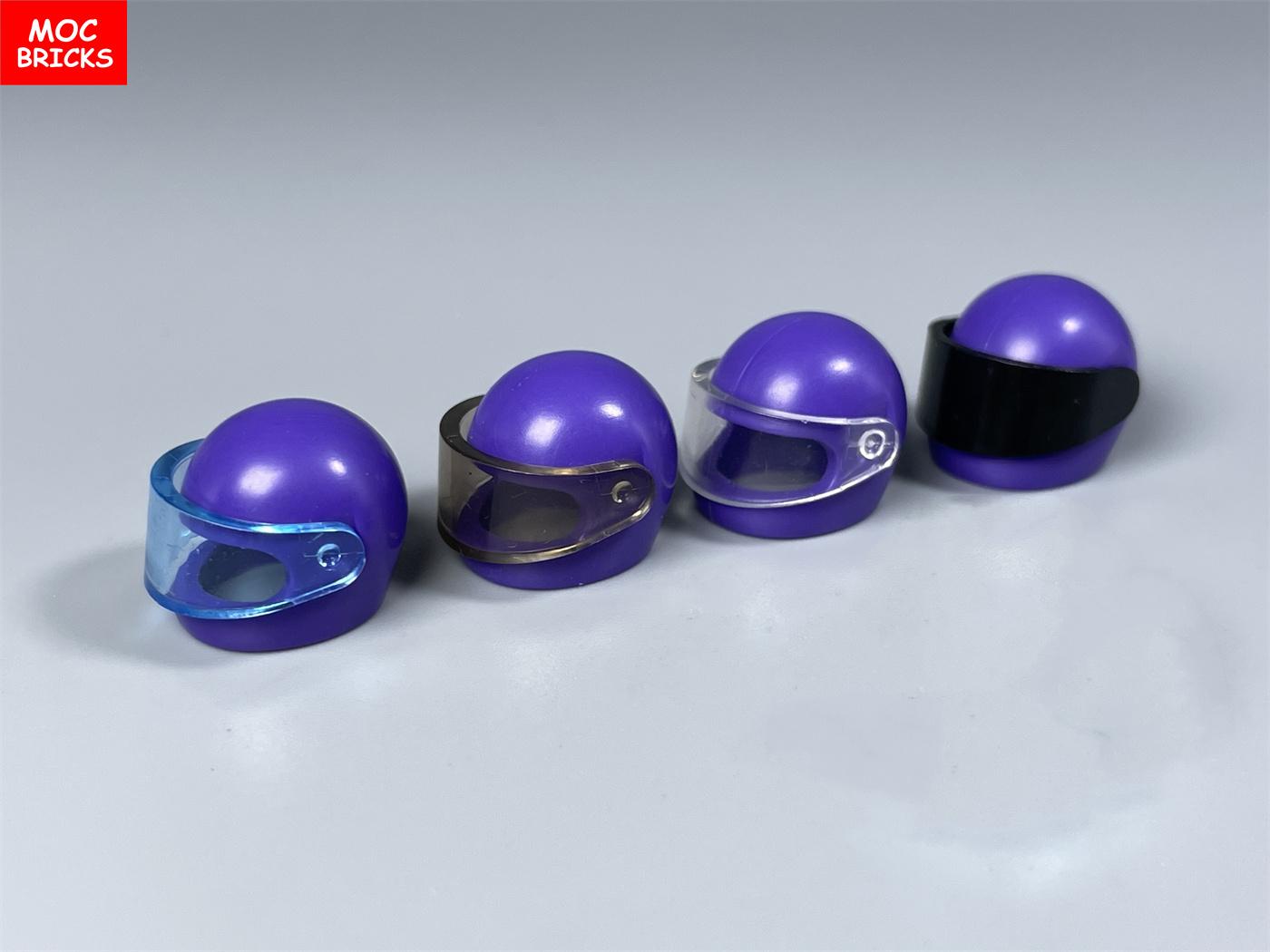 

Нетоксичные кубики Moc Фиолетовый мотоциклетный шлем 4 см Фигурка Ношение 30006 30124 88415 2446 2447 Шлем с козырьком Строительные блоки Детские игрушки