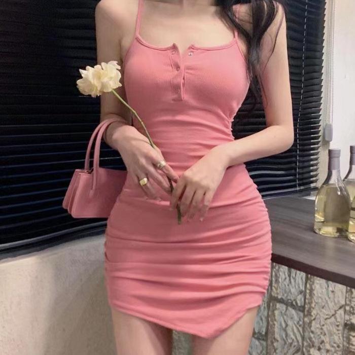 Pure desire ceiling sexy suspender dress summer pure desire sweet hottie small waist thin hip skirt