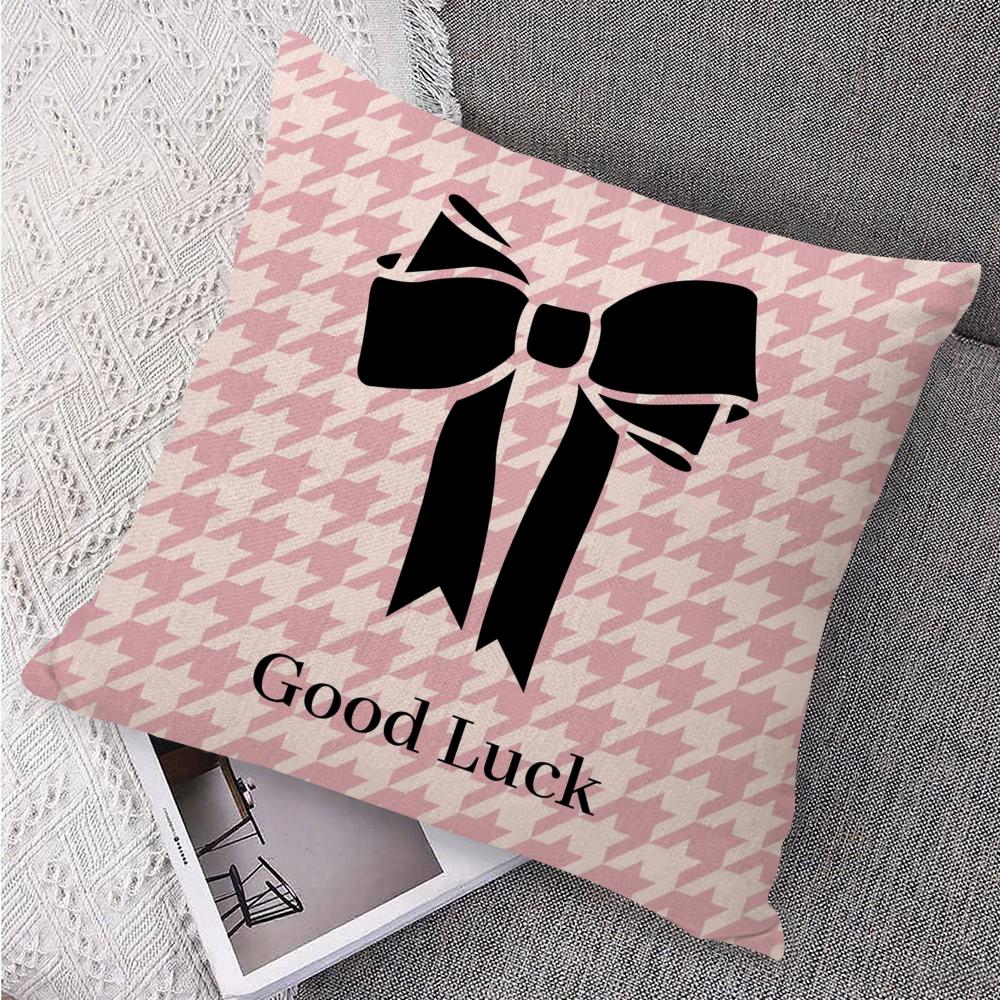 Camellia High-End Printing Cushion Cover Natural Linen Organic Fabric Double-Sided Printing Sofa Home Decor Gift Pillow Case