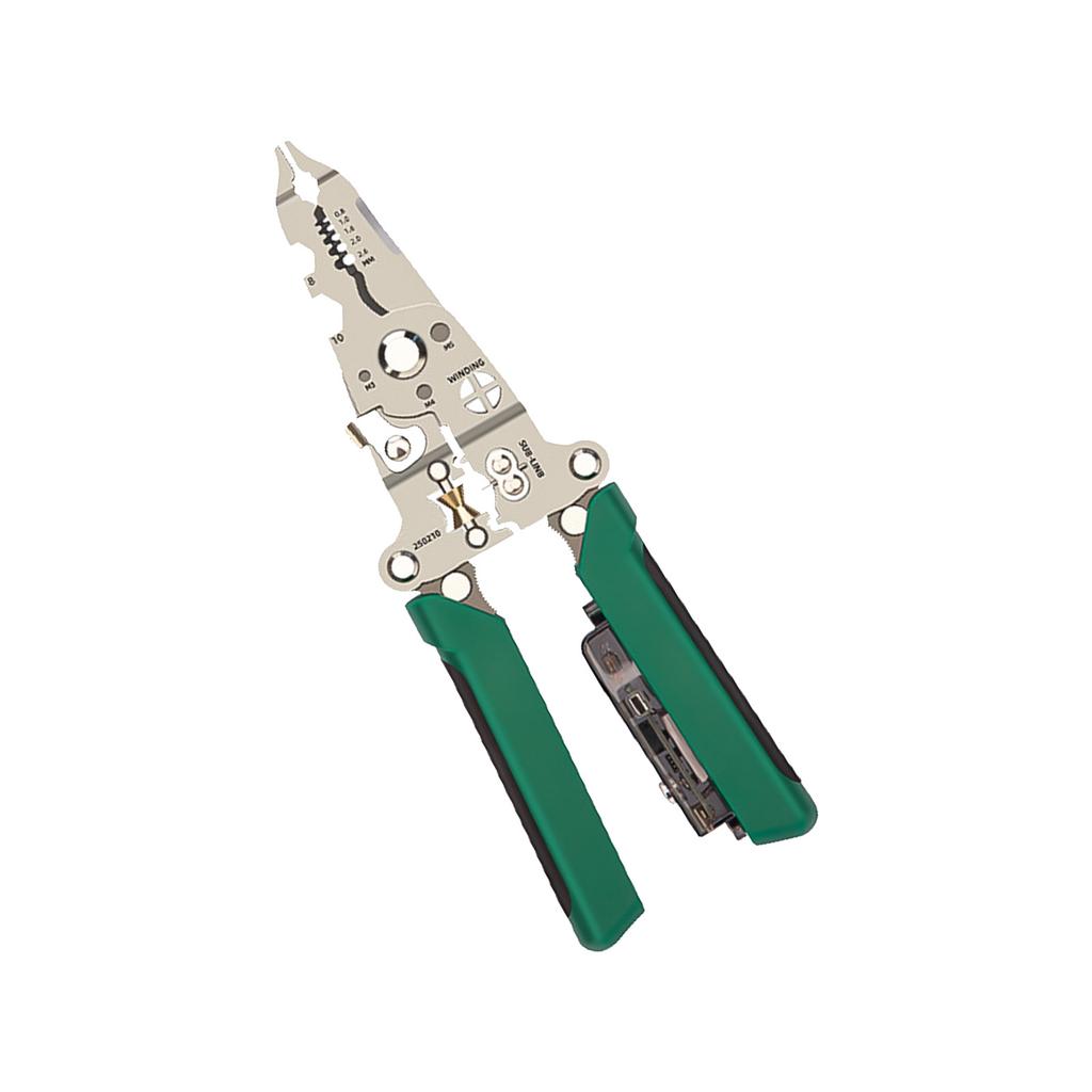 Stainless Steel Wire Strippers Dual Function Electrical Tool Non Slip Design Ideal for Electricians and DIY Enthusiasts