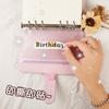 Loose-Leaf Notebook Handwritten Labels Indicate White And Blue Color Stickers Letter Stickers Sticky Notes Index Stickers