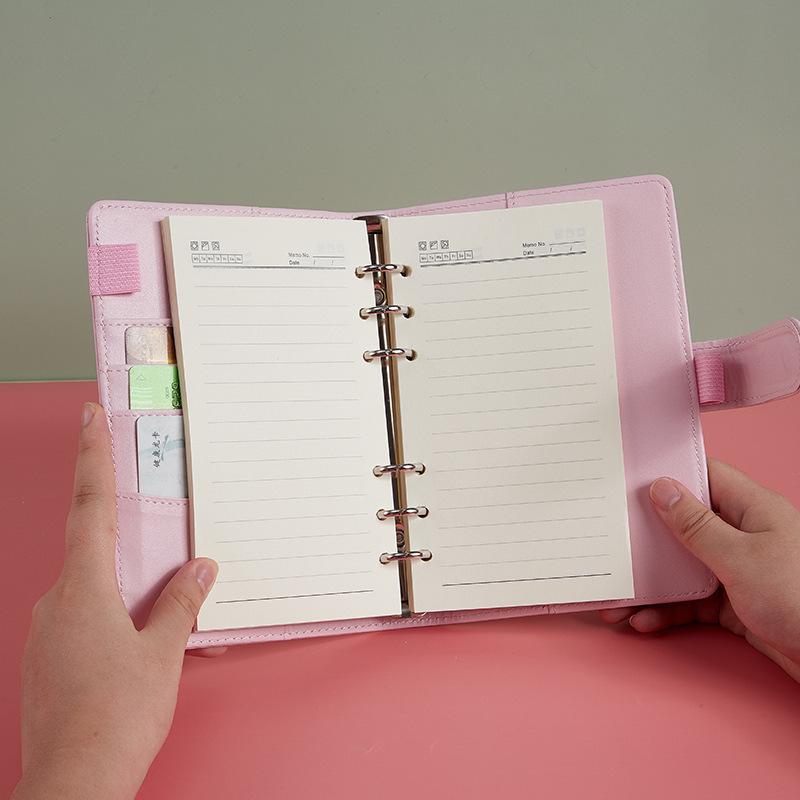 Macaron Simple Artistic Hand Account Book A5 Creative Diary Magnetic-Clasp Imitation Leather Gift Student Loose-Leaf Notebook