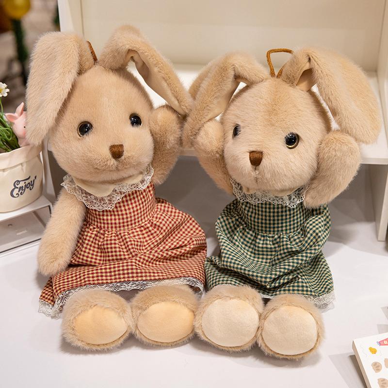 Cartoon Cute Long-eared Rabbit Doll Plush Toy Doll Children Sleeping Pillow Doll Holiday Gift