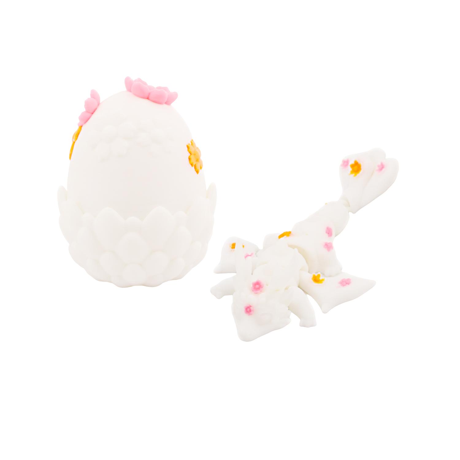 

3D printed toy dragon egg set, mini colored snake ornament, flexible figurine, gift decoration, creative and trendy play S