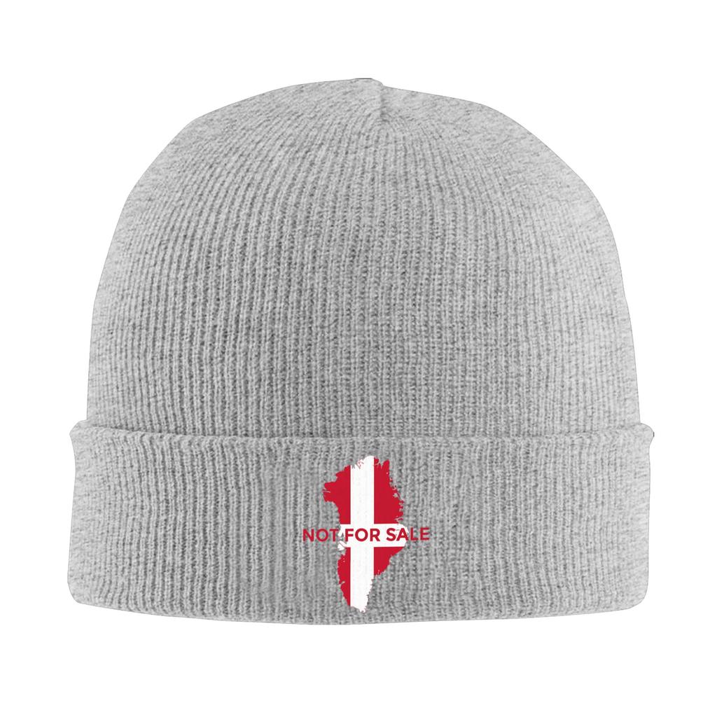 Unisex Adult Not For Sale Greenland Map Beanie Hats Casual Knit Hat Autumn Kpop Caps Custom Head Wrap Bonnet Hats