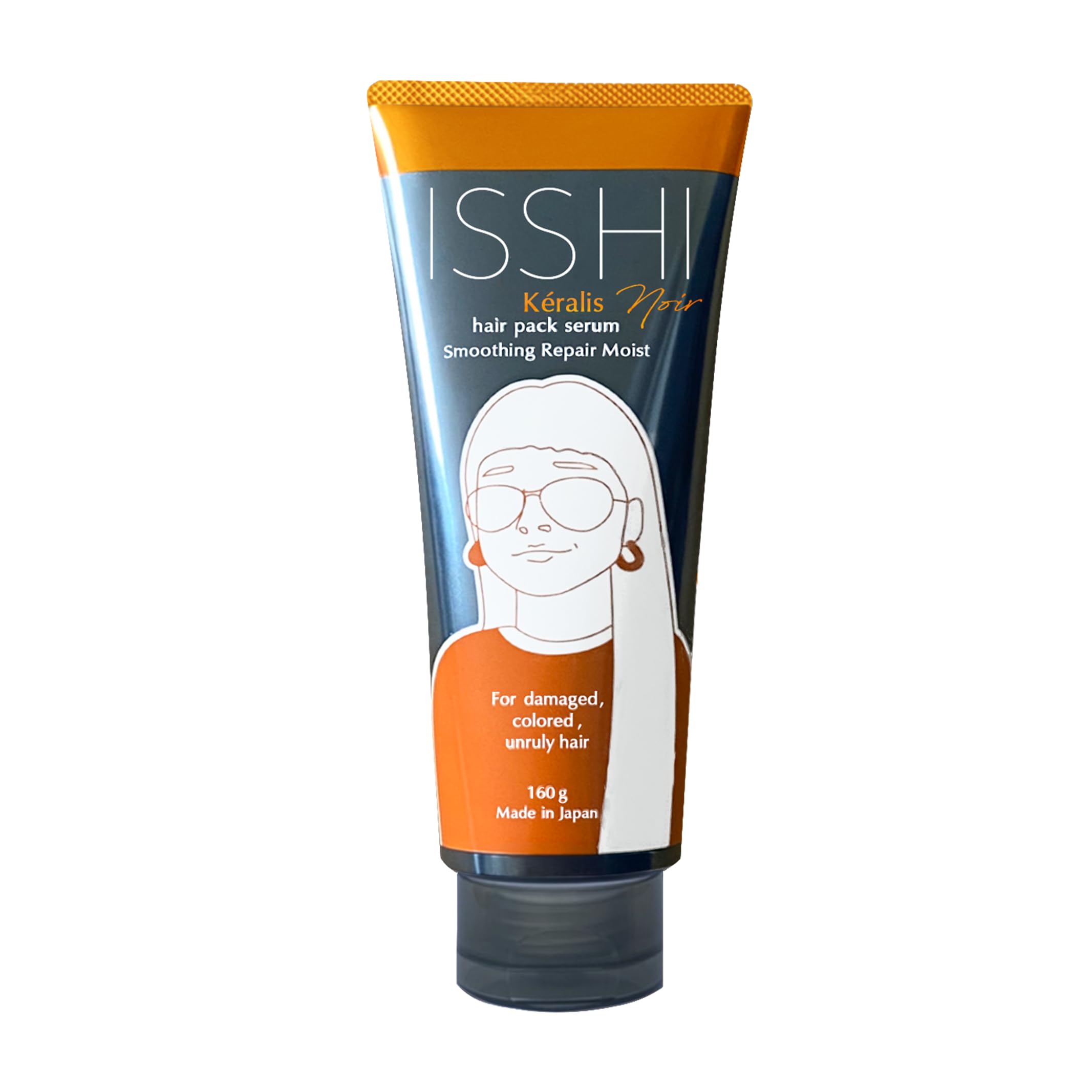 ISSHI Keraris Noir Hair Pack Serum Smoothing Repair Moist 160g