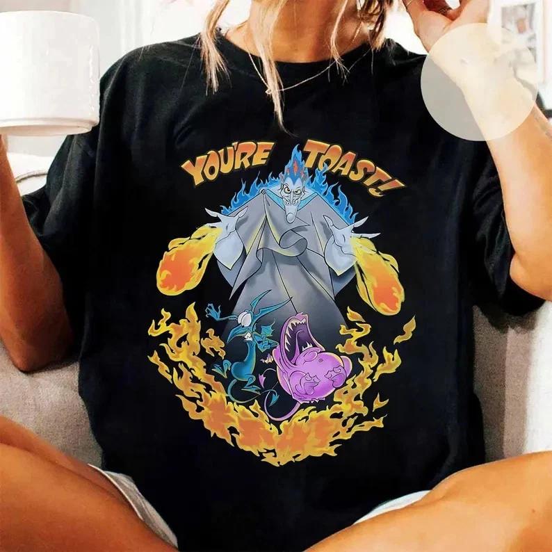 Villains Hades Panic Pain Youre Toast Fire Tshirt Unisex S