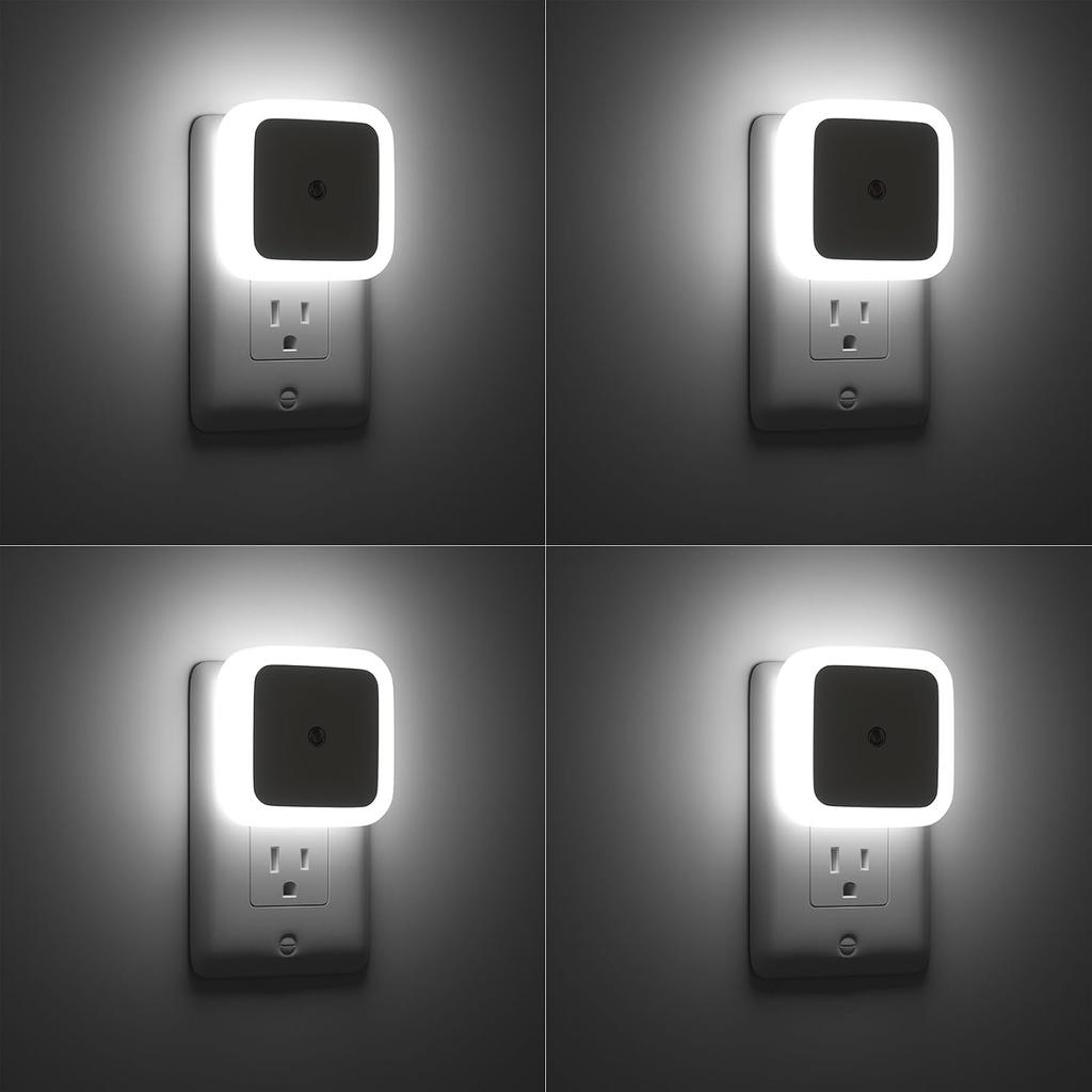 Sujeet Night Light, Night Lights Plug Into Wall 4-Pack, Nightlight Plug In Night Lights, Dusk To Dawn Night Lamp Led Night Light for Bedroom,
