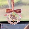 Crystal Starry Pegasus Car Pendant Rearview Mirror Hanging Decoration Gift For Women