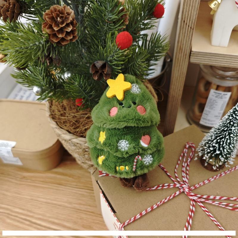 Christmas Limited Christmas Tree Snowman Plush Doll Pendant Bag Pendant Doll Keychain For Friends New Year Gifts