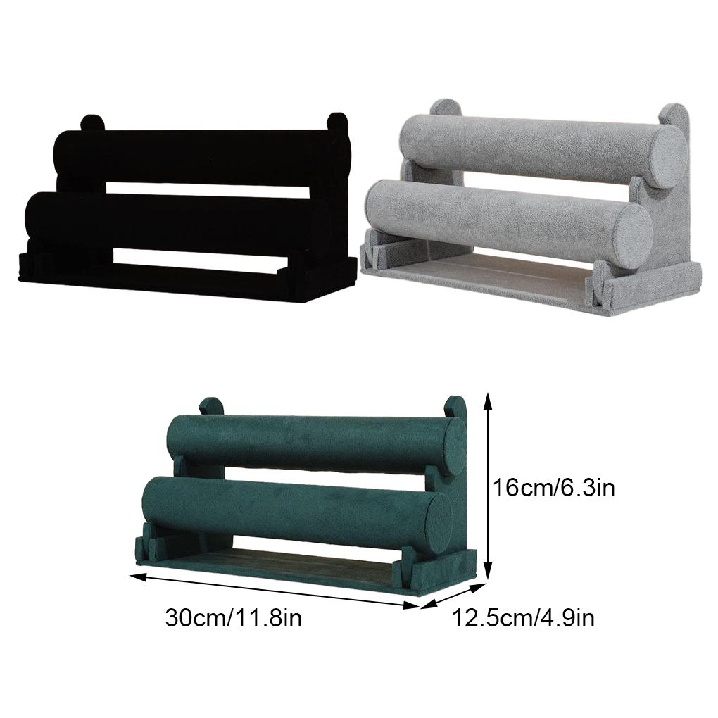 Bracelet T-Bar Rack Display For Bracelets And Bangles Wide Application Velvet Bracelet Display