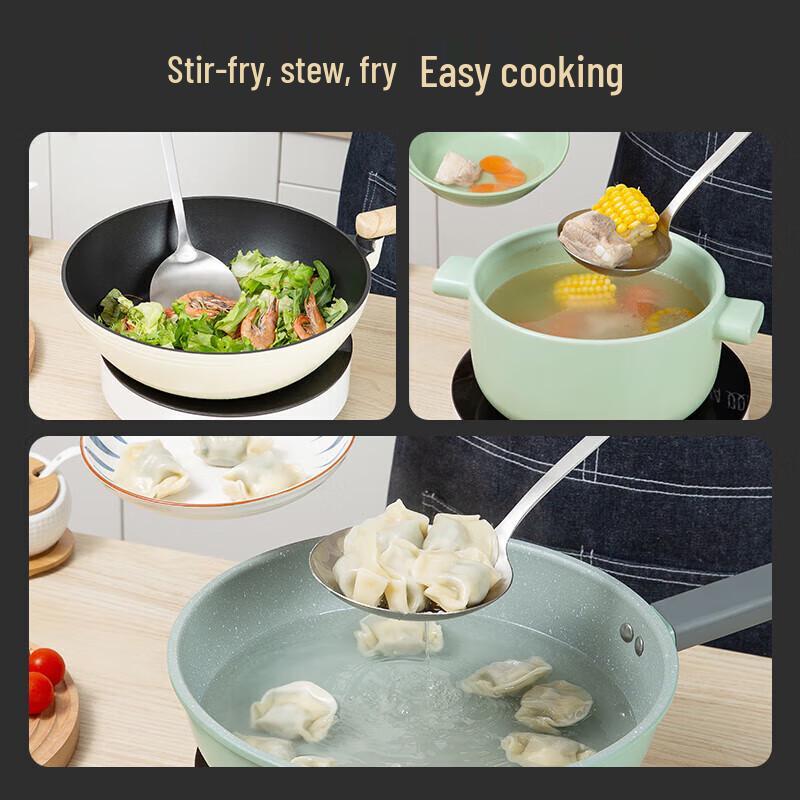 304 Stainless Steel Wok Spatula with Beech Handle