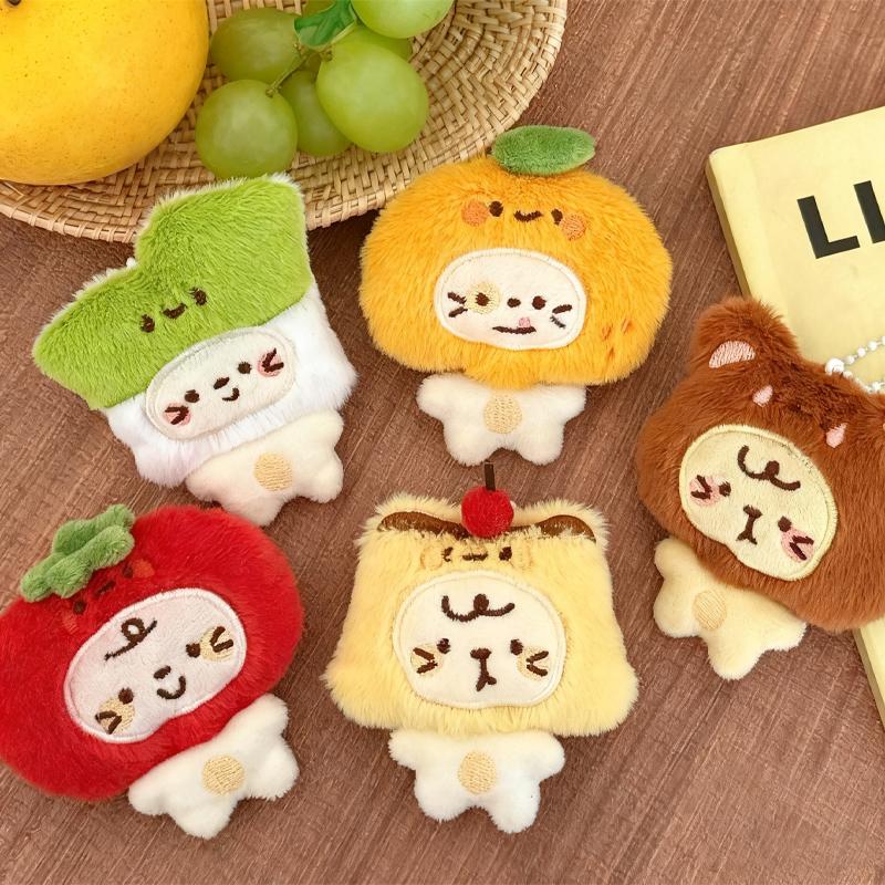 Mielas galvos juostos kačiuko figūrėlės pakabukas kuprinei, raktų pakabuko dekoracija, mergaitės kuprinės raktų pakabukas, poros mažas lėlės aksesuaras