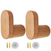 Nordic Wood Clothes Hanger Wall Mounted Coat Hook Decorative Key Holder Hat Scarf Handbag Storage Hanger Bathroom Rack Hook
