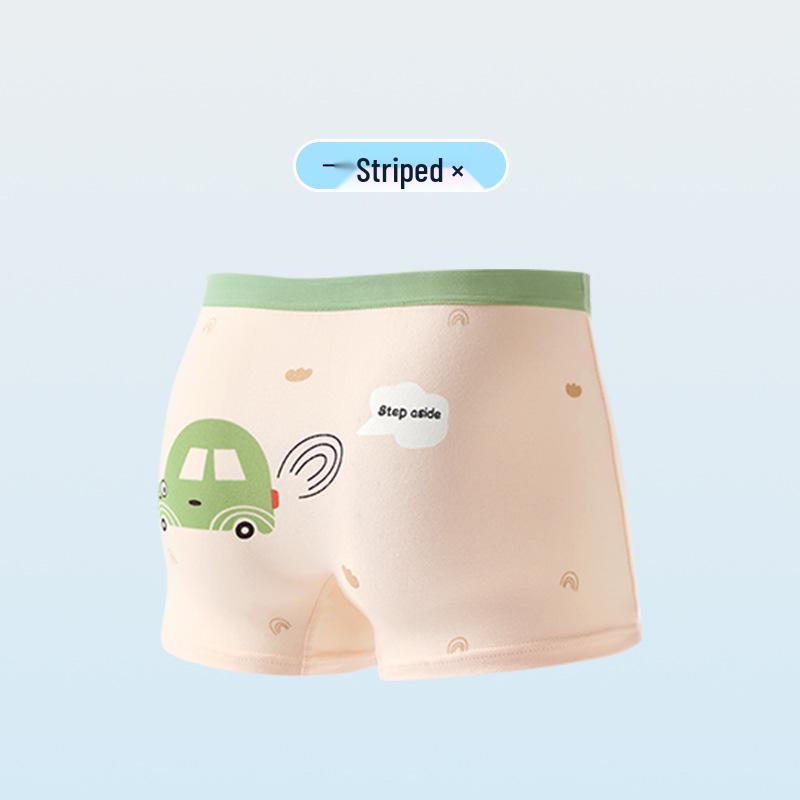 Set of 26 New Boys' Cotton Boxer Briefs - Antibacterial, Skin-Friendly, Breathable Four-Corner Shorts