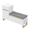 Shoe Cabinet with Large Capacity for the Entryway, Modern Minimalist Hallway Cabinet, Home Organizer with Drawers and Doors.