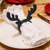 Reindeer Napkin Ring Christmas Napkin Holder 3D Printed Antler Napkin Ring for Holiday Parties Xmas Dinner Wedding Decor