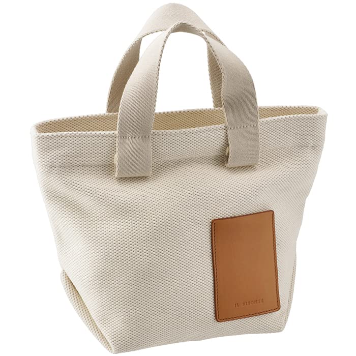 

Tote Bag Canvas Small Unisex Handbag BHA037 TCVO08 [IL BISONTE] Women s Men s [Used] бежевий