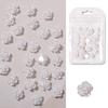 30Pcs Flower Nail Decor Glitter Stylish Nail Accessories Artificial Flower Nail Art Stud