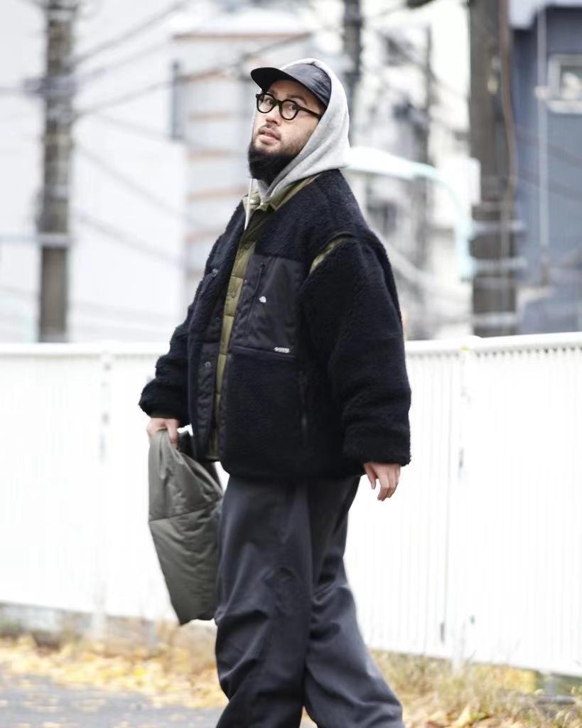 Beijia Purple Label Detachable Lambswool Jacket, Warm & Trendy American Retro Style.