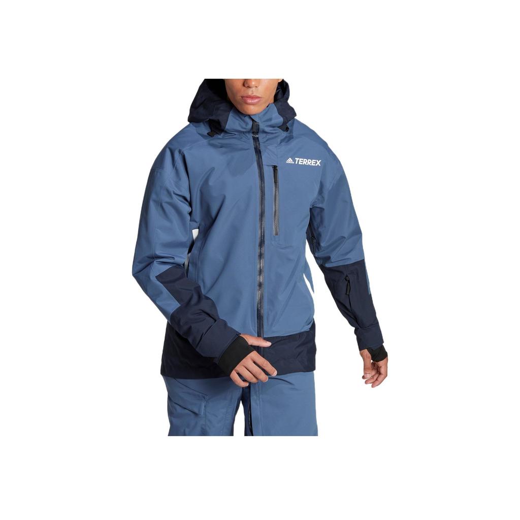 Adidas Terrex Mys In Jack2l Striped Print Zip Hoodie Jacket Men Jackets Blue HI5516