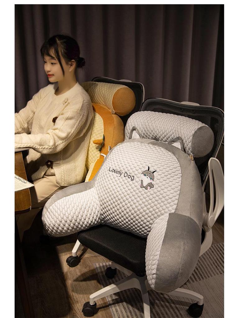 Bedside Lumbar Support Pillow – Large Backrest Cushion for Reading, Sofa, or Bed; Ideal for Dorms and Pregnancy Comfort